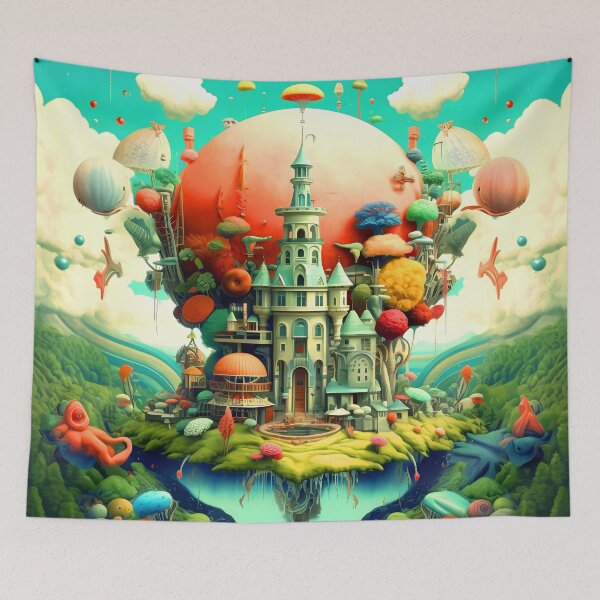 Item preview, Imaginary Fantasy Castle In Magical Dreamlike Surreal World  designed and sold by DEC02.