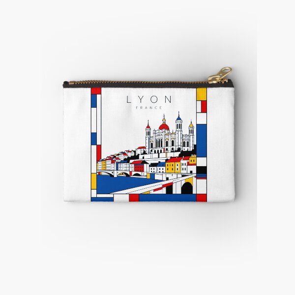 Item preview, Lyon Mondrian style poster 3D designed and sold by CMYKStudio.