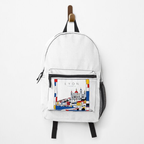 Item preview, Lyon Mondrian style poster 3D designed and sold by CMYKStudio.