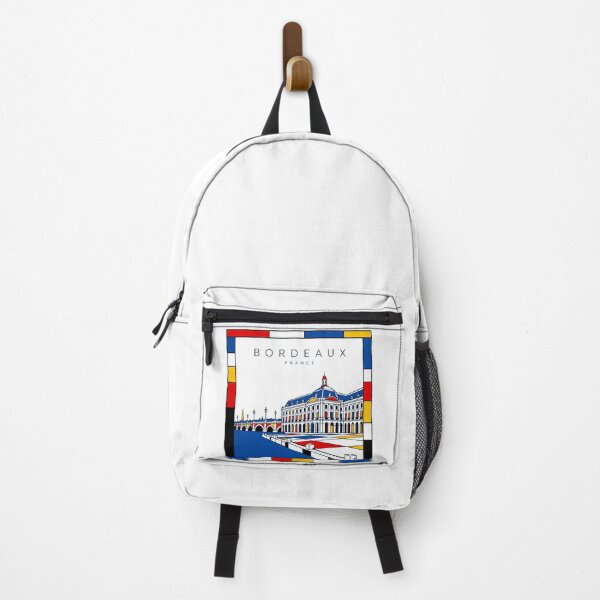 Item preview, Bordeaux Mondrian style poster 3D designed and sold by CMYKStudio.