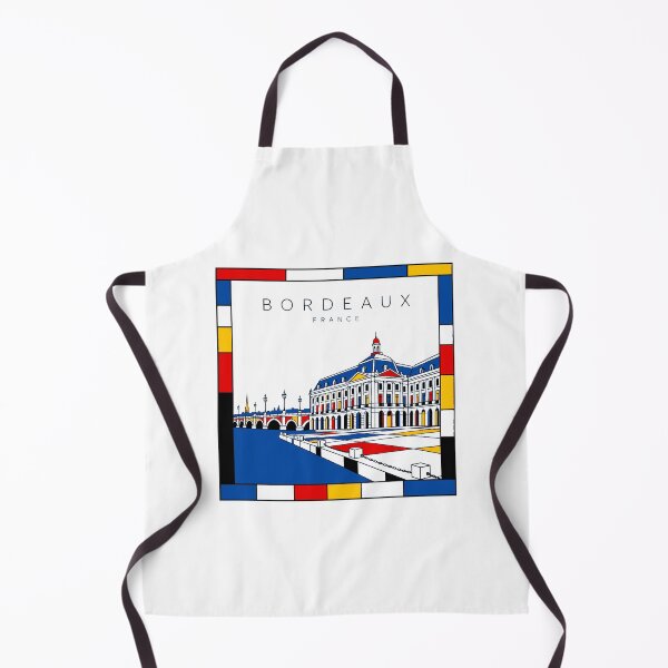 Item preview, Bordeaux Mondrian style poster 3D designed and sold by CMYKStudio.