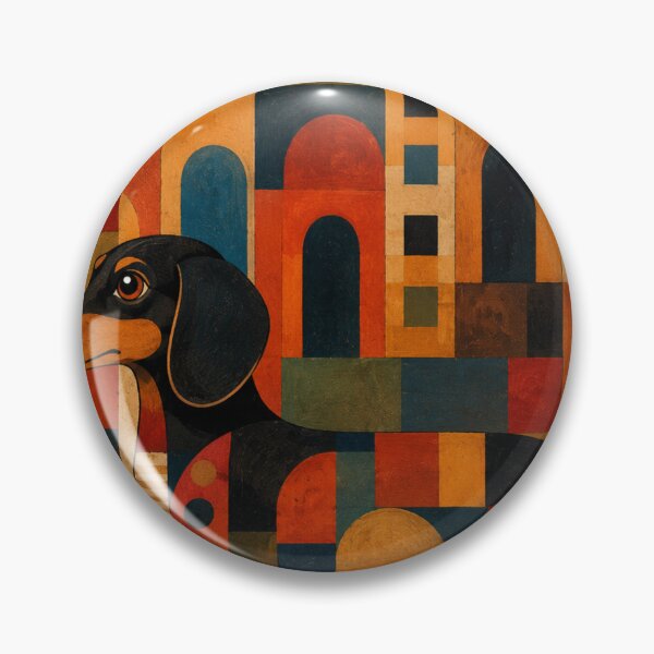 Item preview, Colorful Dachshund Folk Art designed and sold by Petsthetic.