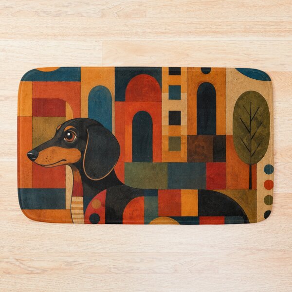 Item preview, Colorful Dachshund Folk Art designed and sold by Petsthetic.