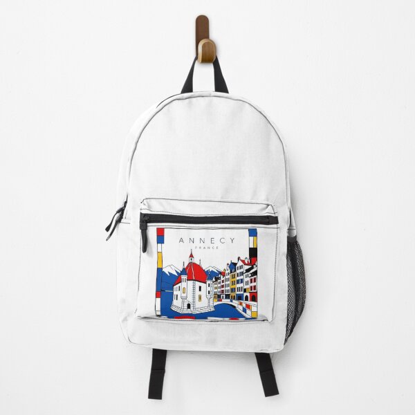 Item preview, Annecy Mondrian style poster 3D designed and sold by CMYKStudio.