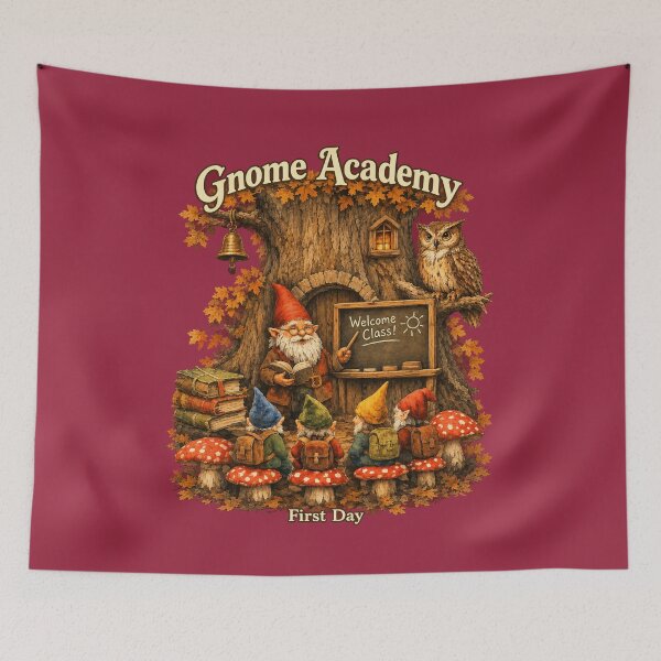 Item preview, Gnome Academy First Day Vintage School Design designed and sold by Alpine-Ink.