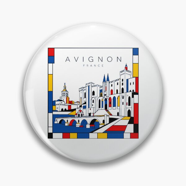 Item preview, Avignon Mondrian style poster 3D designed and sold by CMYKStudio.