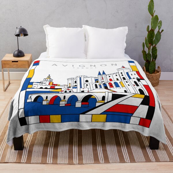 Item preview, Avignon Mondrian style poster 3D designed and sold by CMYKStudio.