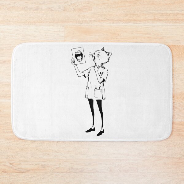 Item preview, Cat Speech Therapist - Line Art Flashcard Illustration designed and sold by medicalkinoko.