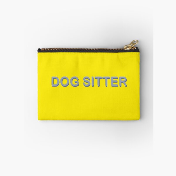 Item preview, Dog Sitter 3D Embossed Minimalist Pastel Blue Gray Design designed and sold by Skayana.