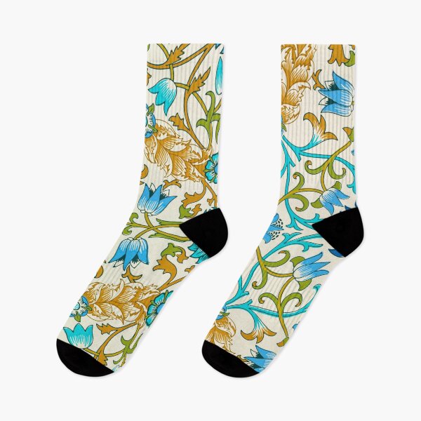 Item preview, Blue Art Nouveau Floral Pattern – Vintage Botanical Ornament designed and sold by Good_Things.