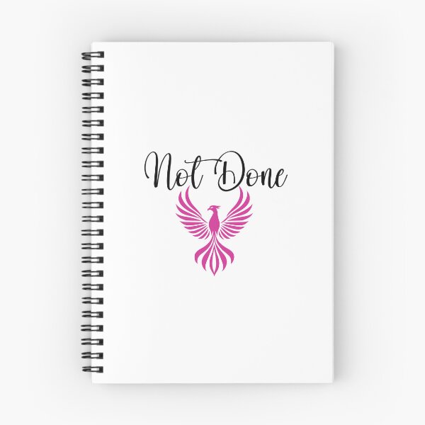 Item preview, NOT DONE Phoenix - black font designed and sold by "Nice" Guy Recovery Co..