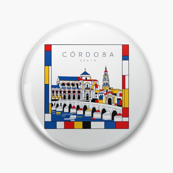 Item preview, Cordoba Mondrian style poster 3D designed and sold by CMYKStudio.