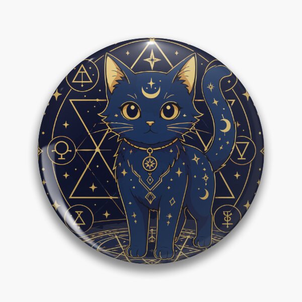 Item preview, Cat Summoning Circle - Mystical Astrology Cat Illustration designed and sold by medicalkinoko.