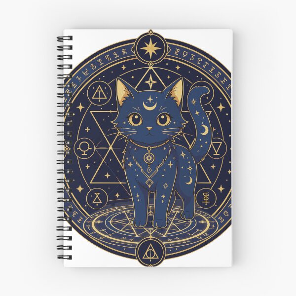 Item preview, Cat Summoning Circle - Mystical Astrology Cat Illustration designed and sold by medicalkinoko.
