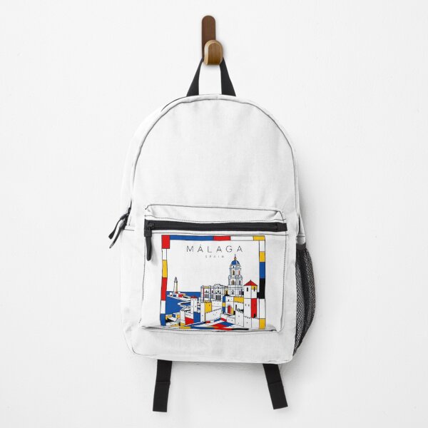 Item preview, Malaga Mondrian style poster 3D designed and sold by CMYKStudio.