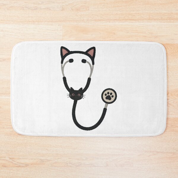 Item preview, Cat Stethoscope - Cute Medical Tool Illustration designed and sold by medicalkinoko.