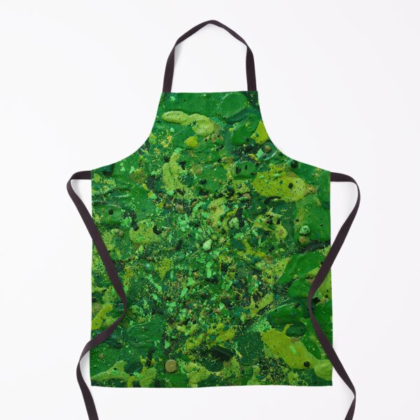 Item preview, Monochromatic Emerald Green Texture Abstract Art designed and sold by THE SPLATTERED HAUS BY SAGE BANKS.