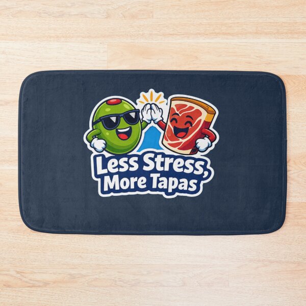Item preview, Less Stress More Tapas - Funny Spanish Food Lovers Quote designed and sold by UkrainianSpain.