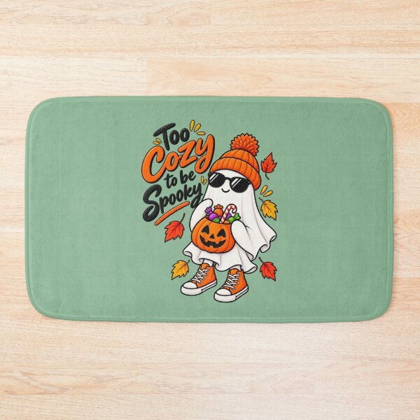 Item preview, Too Cozy to Be Spooky – Cute Cozy Halloween Ghost designed and sold by RosalesArts.