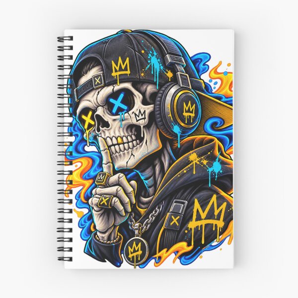 Item preview, Neon Shush Skull designed and sold by VYBORA Studio.