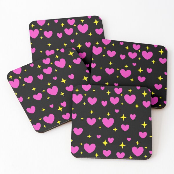 Item preview, Hearts and stars pattern, pink designed and sold by daniellegeelen.