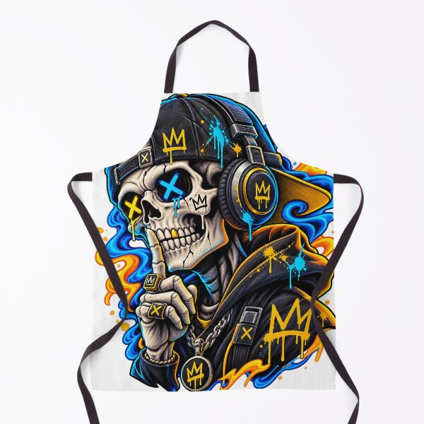 Item preview, Neon Shush Skull designed and sold by VYBORA Studio.