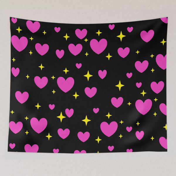 Item preview, Hearts and stars pattern, pink designed and sold by daniellegeelen.