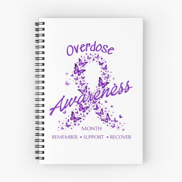 Item preview, Overdose Awareness Month Purple Butterfly Ribbon Design designed and sold by GibasVisuals.