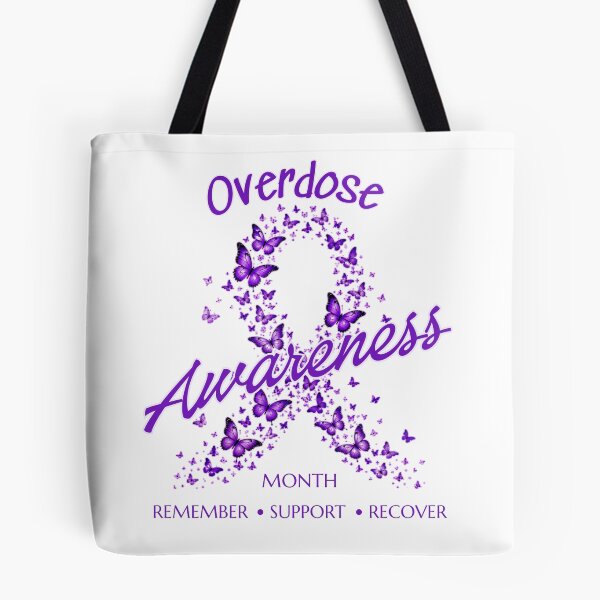 Item preview, Overdose Awareness Month Purple Butterfly Ribbon Design designed and sold by GibasVisuals.