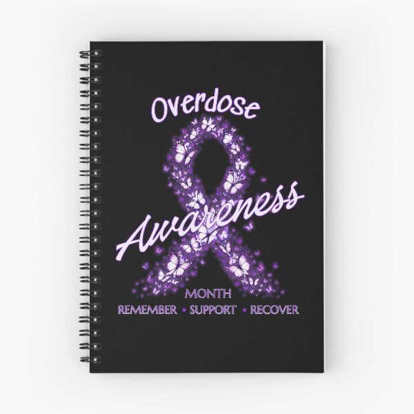 Item preview, Overdose Awareness Month Lavender Butterfly Ribbon Design designed and sold by GibasVisuals.