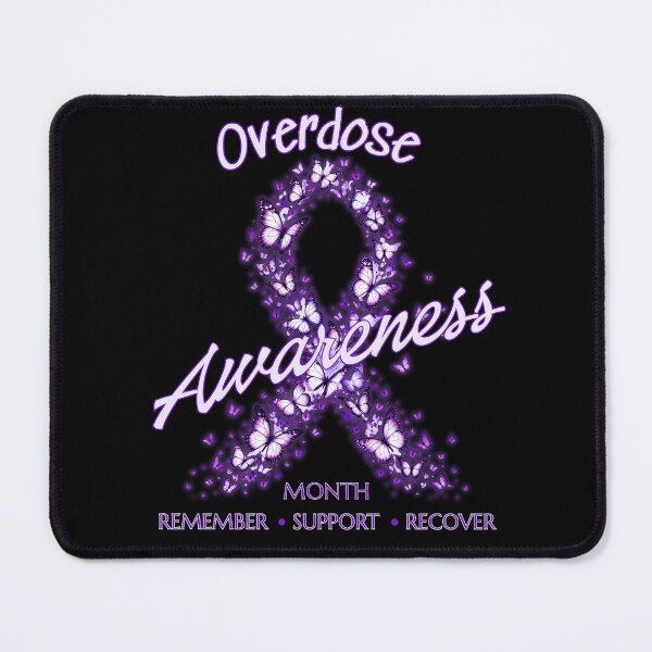 Item preview, Overdose Awareness Month Lavender Butterfly Ribbon Design designed and sold by GibasVisuals.