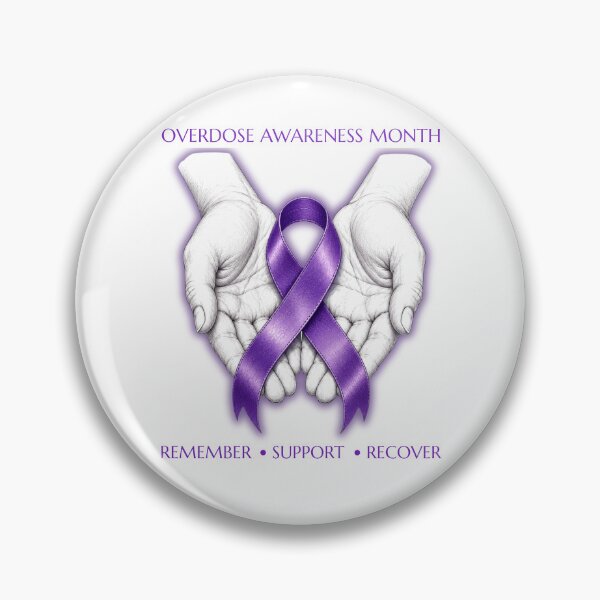 Item preview, Overdose Awareness Month Remember Support Recover Ribbon Design designed and sold by GibasVisuals.