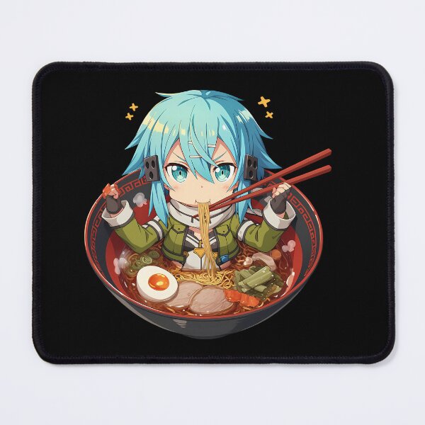Item preview, Sinon Sword Art Online Kawaii Ramen Chibi Bite designed and sold by mildaclairmo.