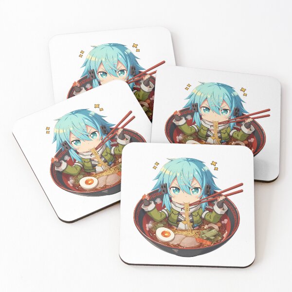 Item preview, Sinon Sword Art Online Kawaii Ramen Chibi Bite designed and sold by mildaclairmo.
