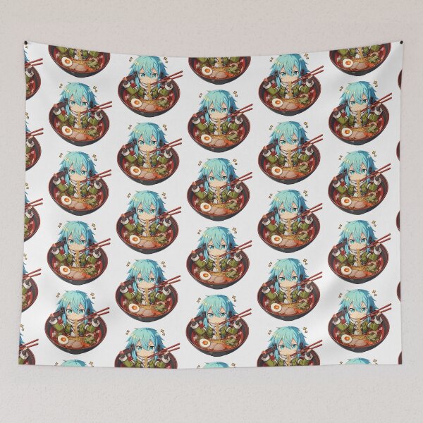 Item preview, Sinon Sword Art Online Kawaii Ramen Chibi Bite designed and sold by mildaclairmo.