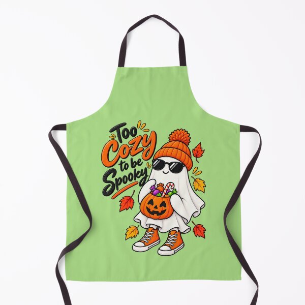 Item preview, Too Cozy to Be Spooky – Cute Cozy Halloween Ghost designed and sold by RosalesArts.