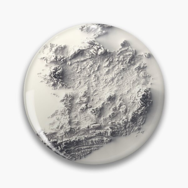 Item preview, Ireland Shaded Relief 3D Map digitally-rendered designed and sold by ThinkAboutMaps.
