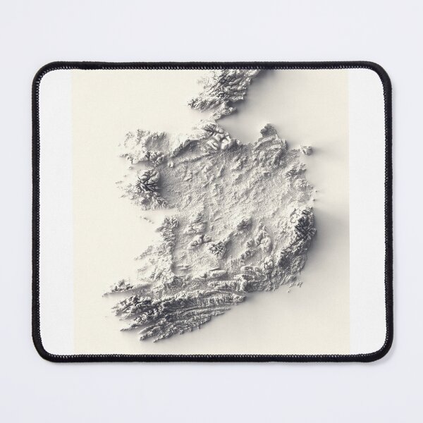Item preview, Ireland Shaded Relief 3D Map digitally-rendered designed and sold by ThinkAboutMaps.