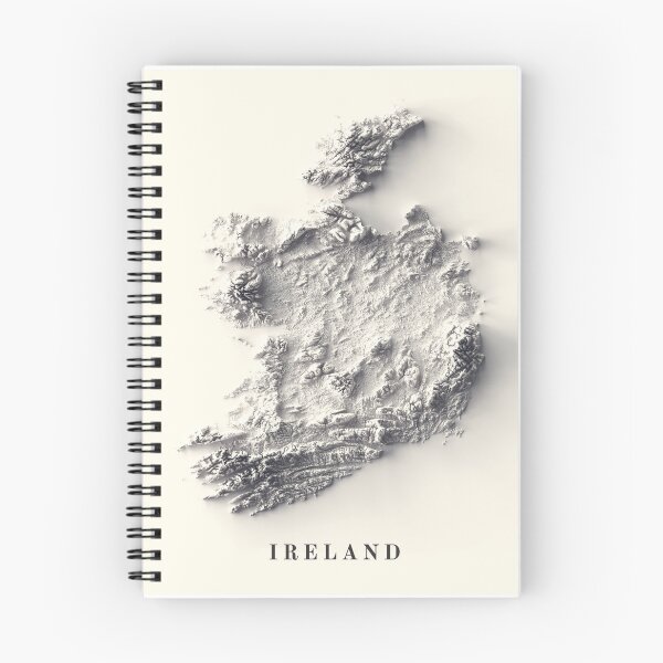 Item preview, Ireland Shaded Relief 3D Map digitally-rendered designed and sold by ThinkAboutMaps.