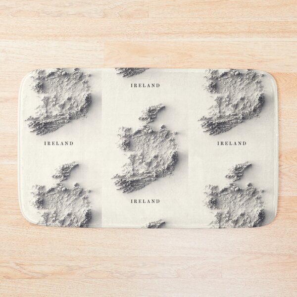 Item preview, Ireland Shaded Relief 3D Map digitally-rendered designed and sold by ThinkAboutMaps.