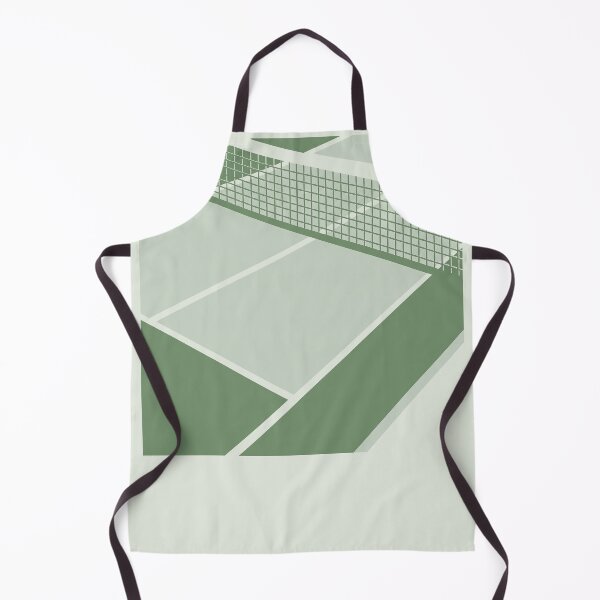 Item preview, Minimalist Pickleball or Tennis Court Sage Green Sports Art designed and sold by KiwiRider.