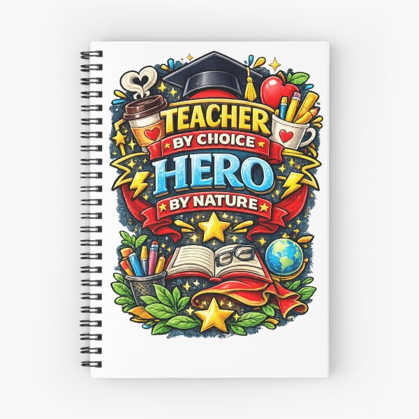 Item preview, Teacher by Choice Hero by Nature Inspirational Educator Design designed and sold by ismai6.