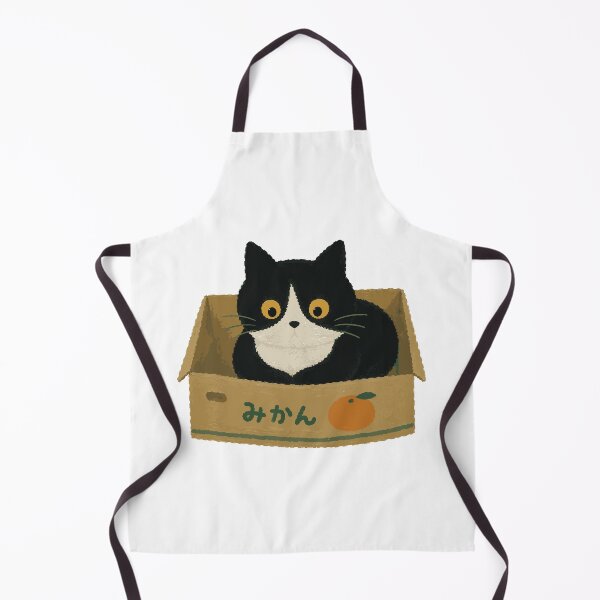 Item preview, Boxed Tuxedo Cat - Cat in Orange Crate Illustration designed and sold by medicalkinoko.