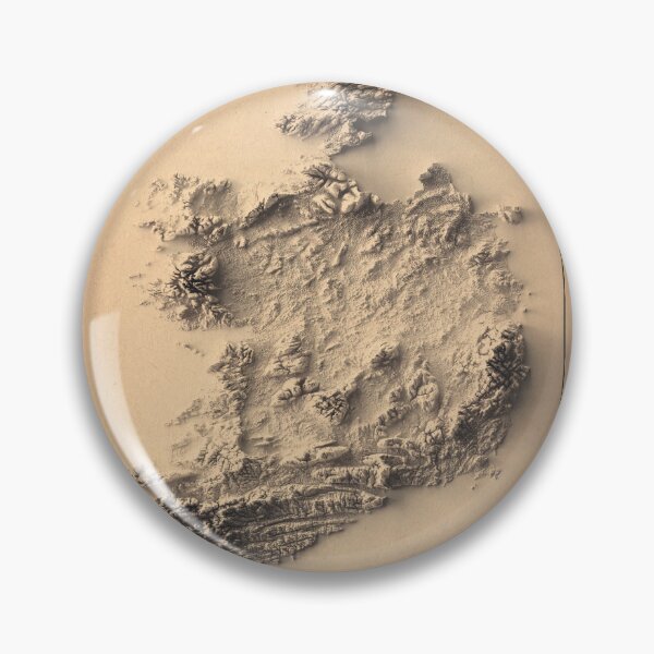 Item preview, Ireland Shaded Relief 3D Map digitally-rendered designed and sold by ThinkAboutMaps.