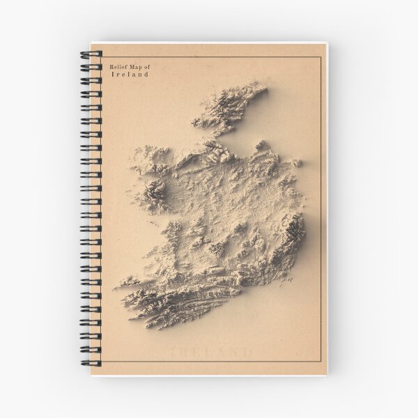 Item preview, Ireland Shaded Relief 3D Map digitally-rendered designed and sold by ThinkAboutMaps.