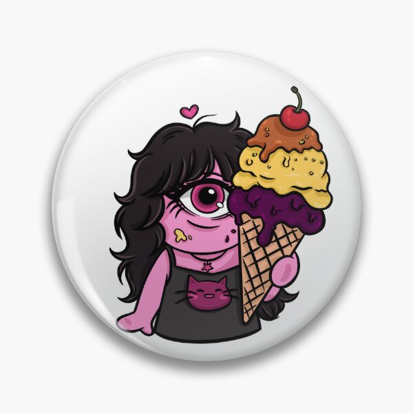 Item preview, Pink Goth Cyclops Girl Sticker Pack designed and sold by nekoOnie.