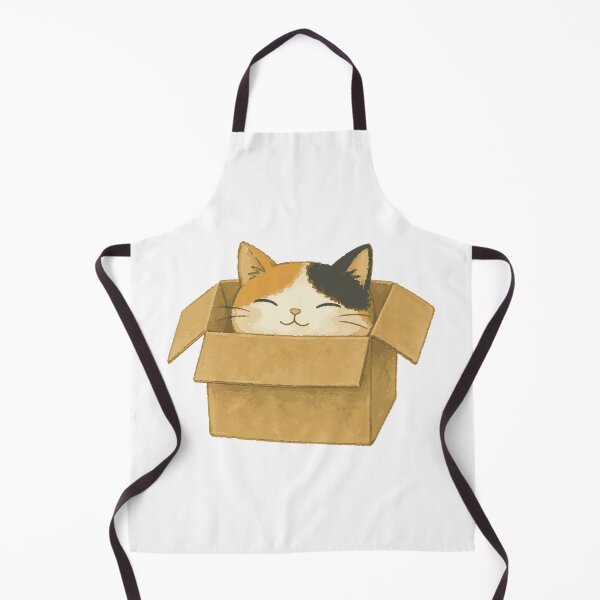 Item preview, Boxed Calico Cat - Cat Peeking from Cardboard Box Illustration designed and sold by medicalkinoko.