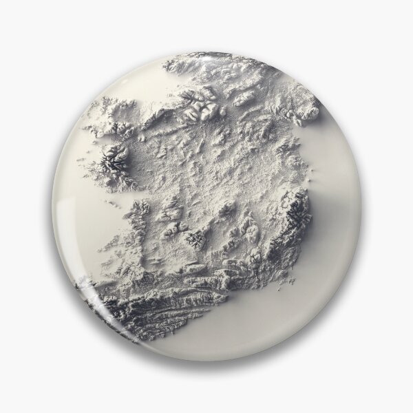 Item preview, Ireland Shaded Relief 3D Map digitally-rendered designed and sold by ThinkAboutMaps.
