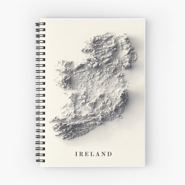 Item preview, Ireland Shaded Relief 3D Map digitally-rendered designed and sold by ThinkAboutMaps.