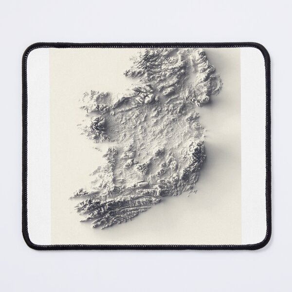 Item preview, Ireland Shaded Relief 3D Map digitally-rendered designed and sold by ThinkAboutMaps.